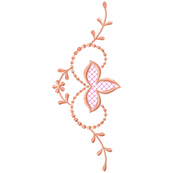 Flowers And Tree Embroidery Design 6